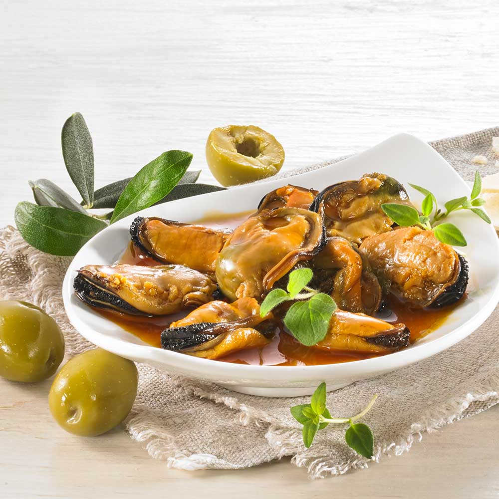 Bio Pfahlmuscheln in Marinade 3 x 115 g Bio Pfahlmuscheln in Marinade 3 x 115 g