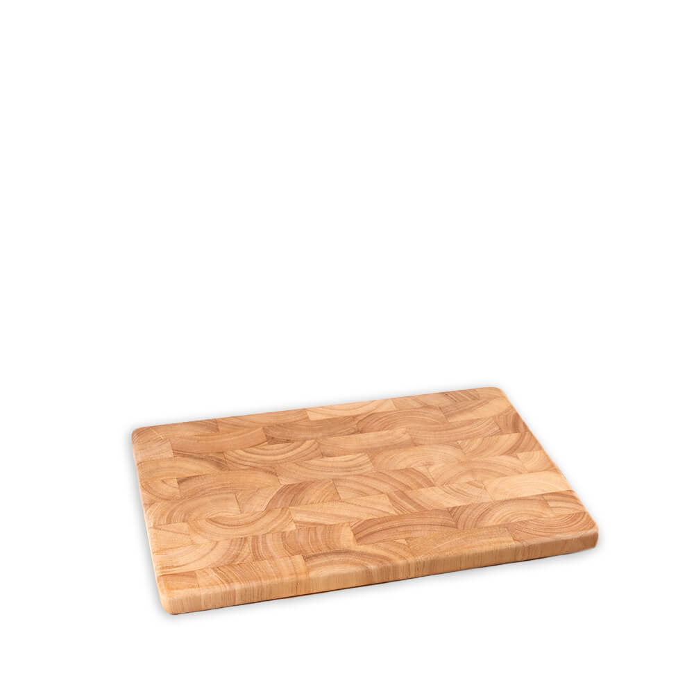 Holz-Schneidebrett aus Gummibaum-Stirnholz, klein Holz-Schneidebrett aus Gummibaum-Stirnholz, klein