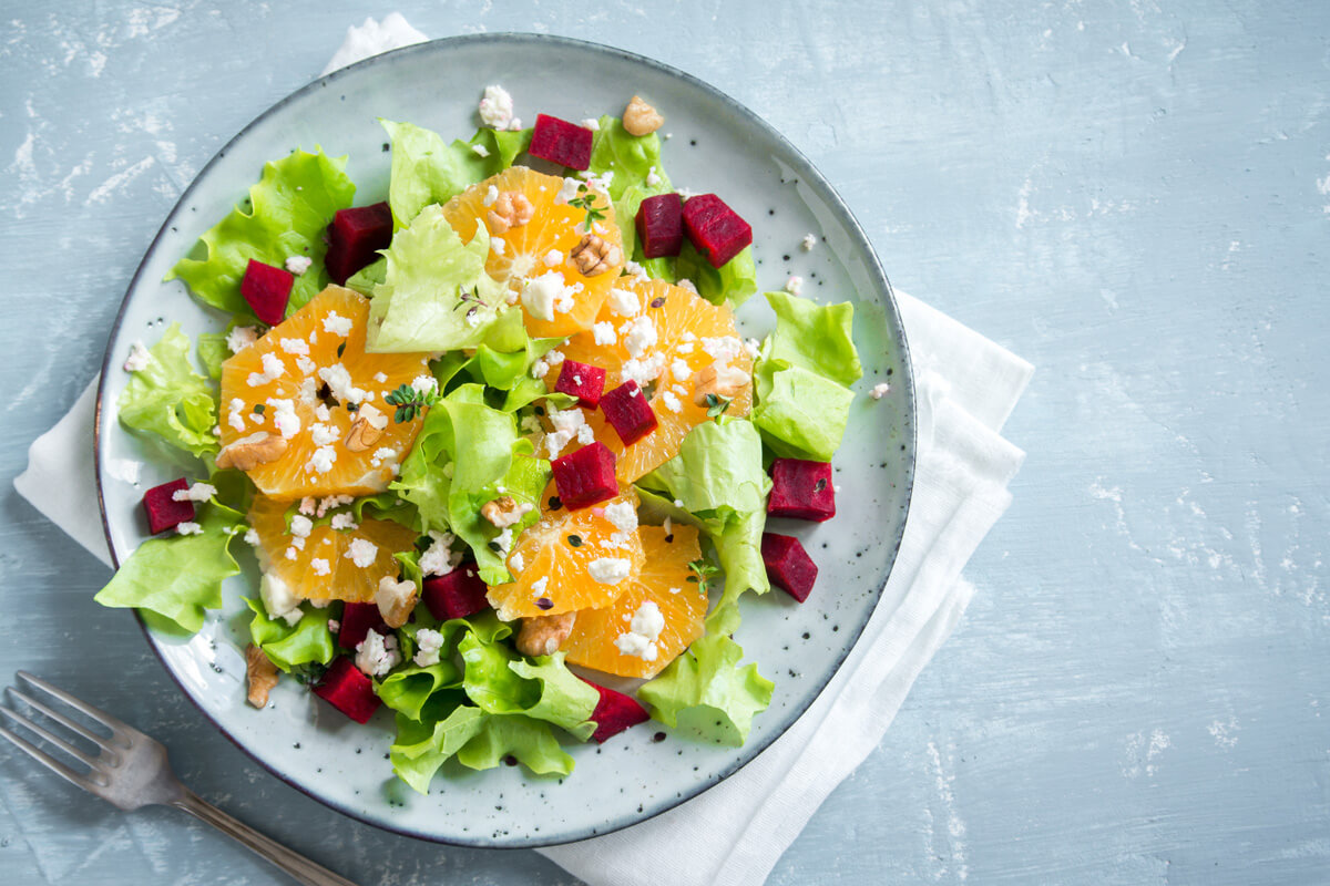 Rezept: Salat mit Rote Bete und Orange