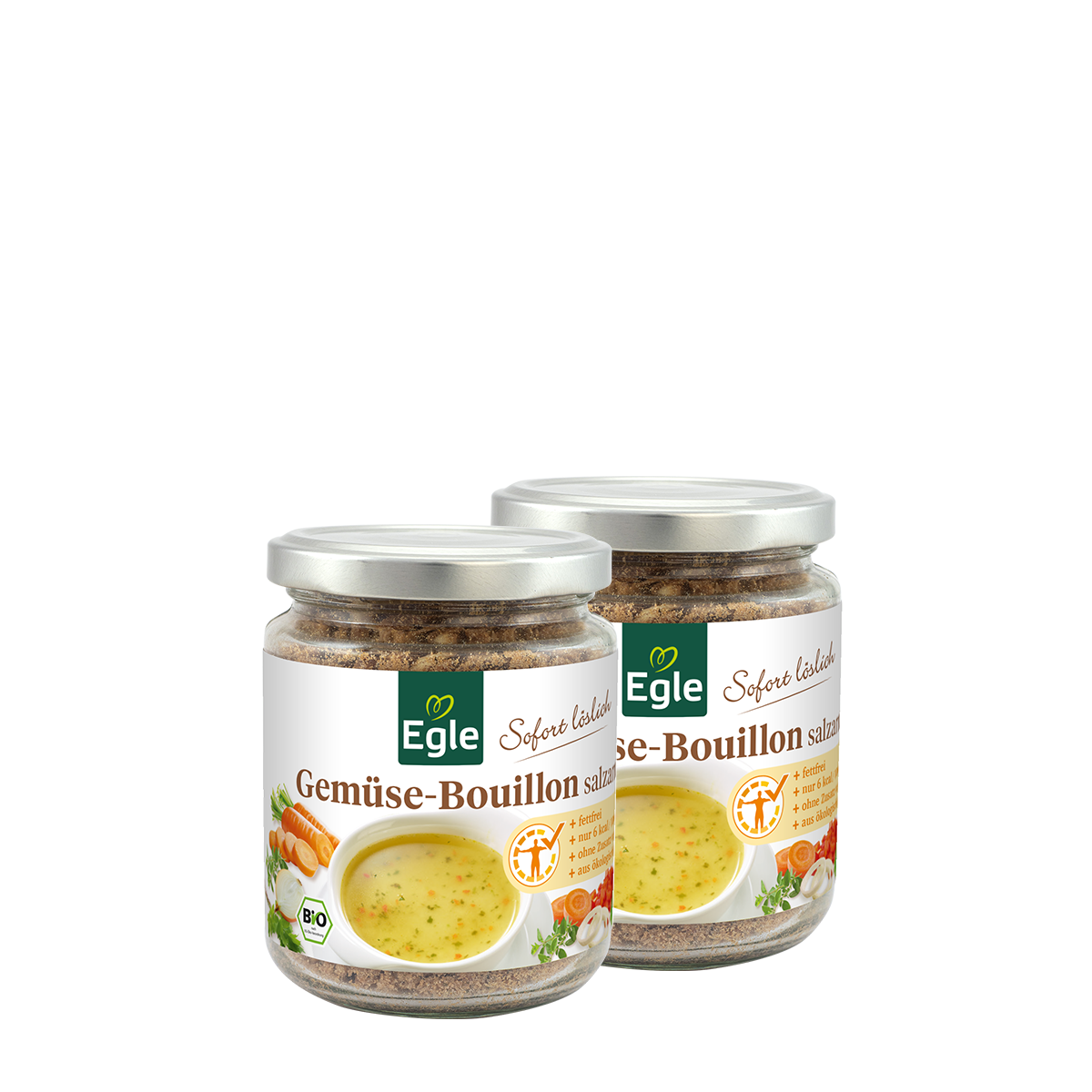 BIO Salzarme Gemüse-Bouillon, 2 x 150 g