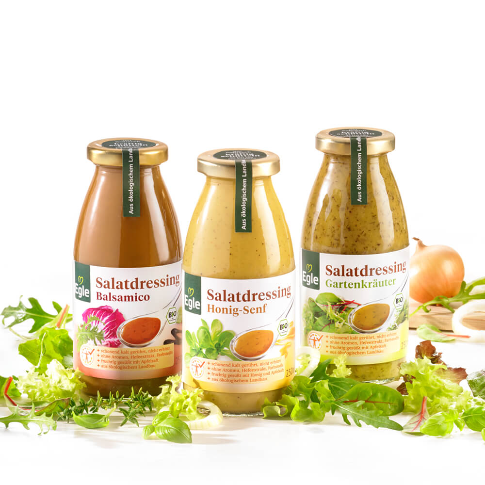 Bio Salatdressing-Paket, 3 x 250 ml