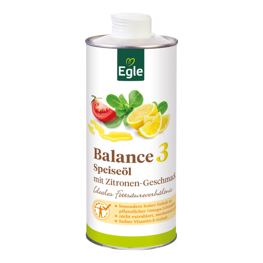 Omega 3 Öl mit Zitrone