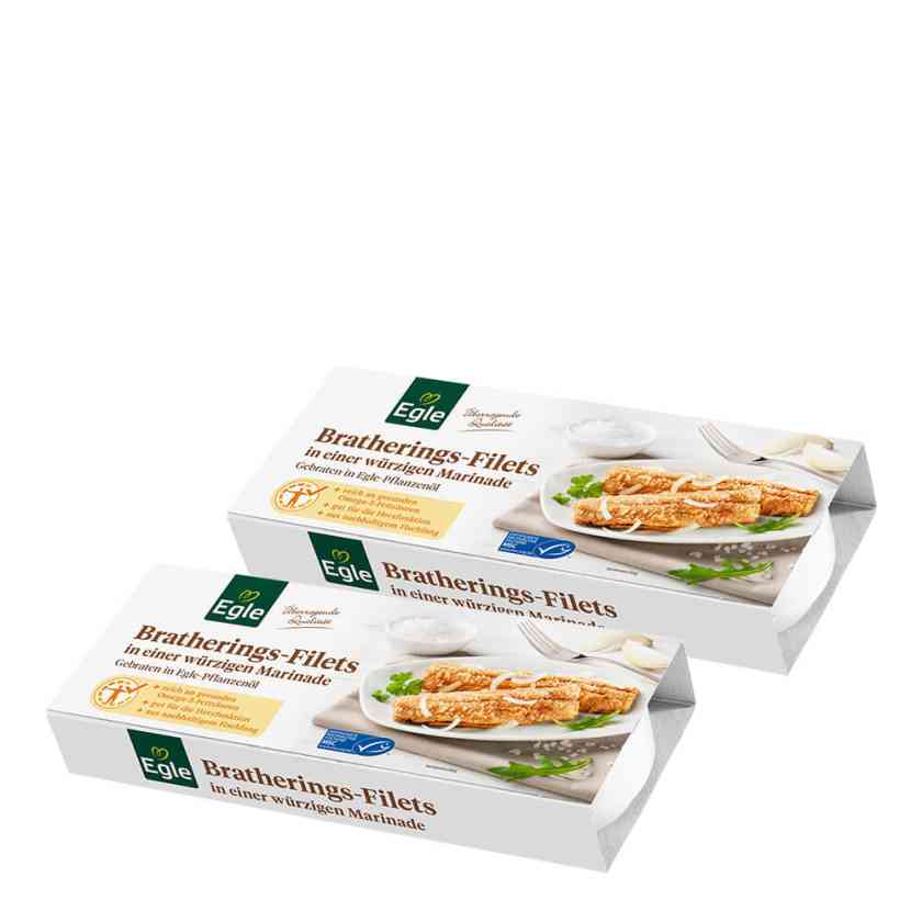 Bratheringsfilets in würziger Marinade, 2 x 325 g