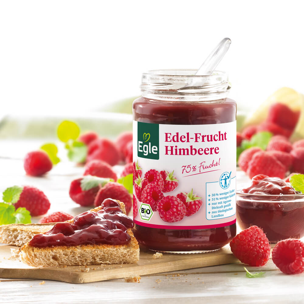 Bio Edel-Frucht Himbeere ohne Kerne 250 g GRATIS