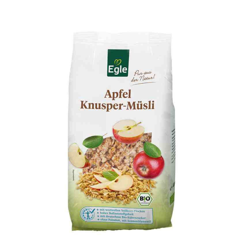 BIO Apfel-Knuspermüsli, 400 g