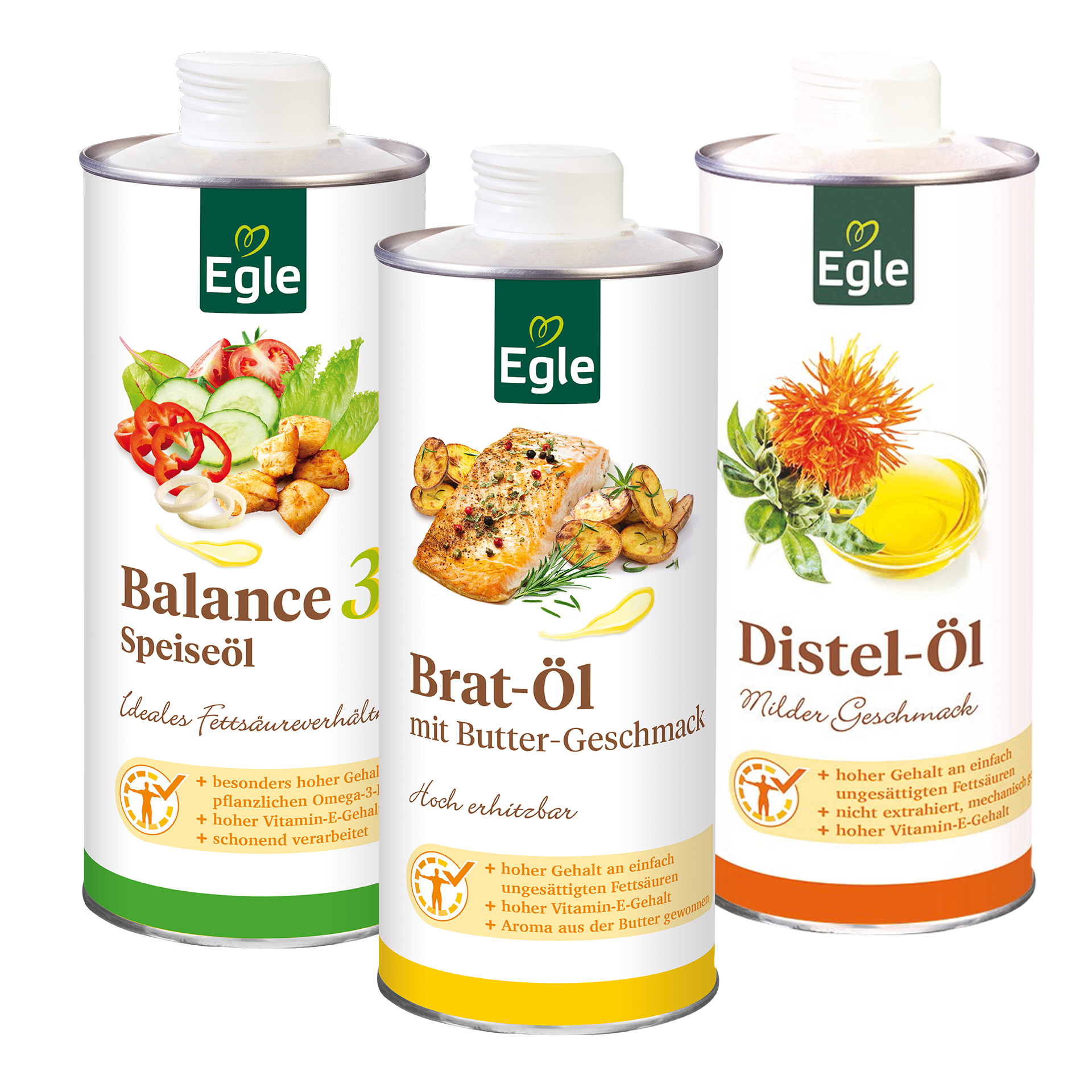Bestseller-Ölpaket, 3 x 0.75 l