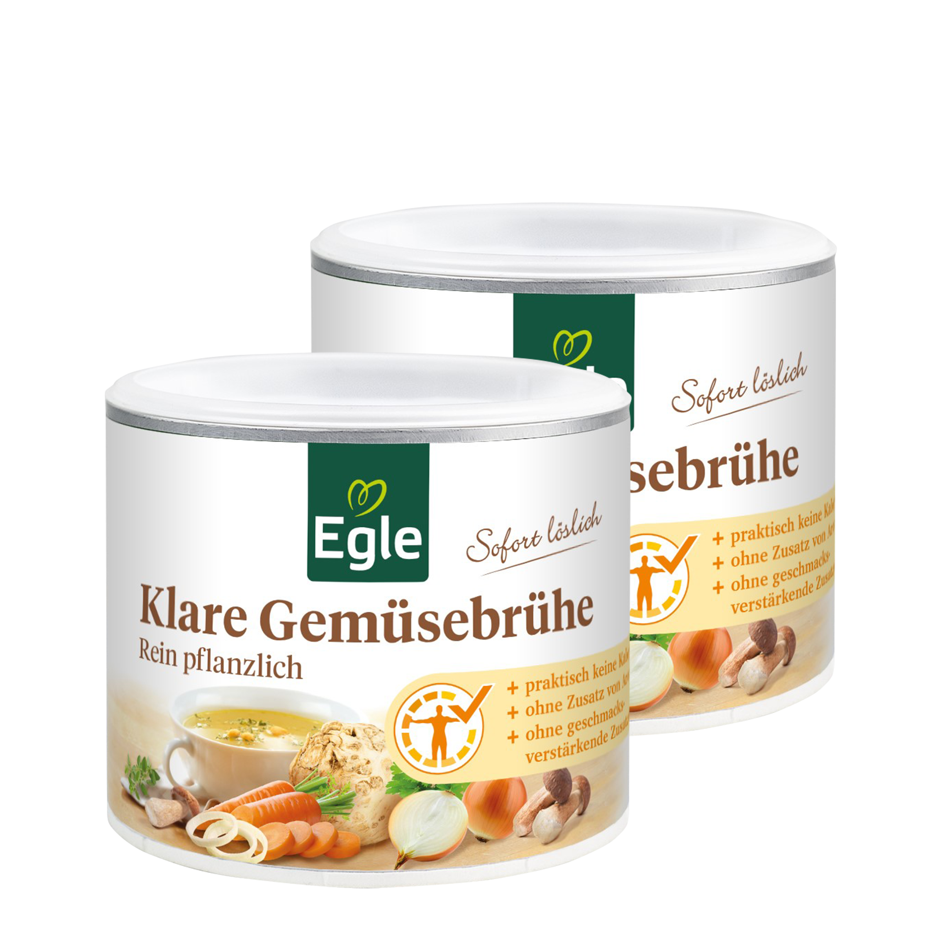 Klare Gemüsebrühe, 2 x 320 g