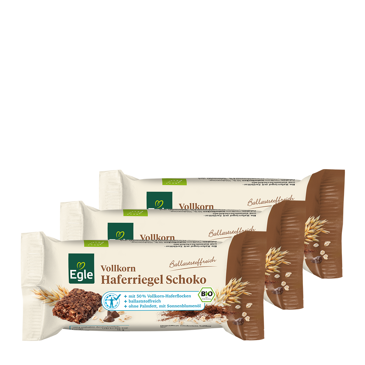 BIO Haferriegel Schoko, 3 x 50 g