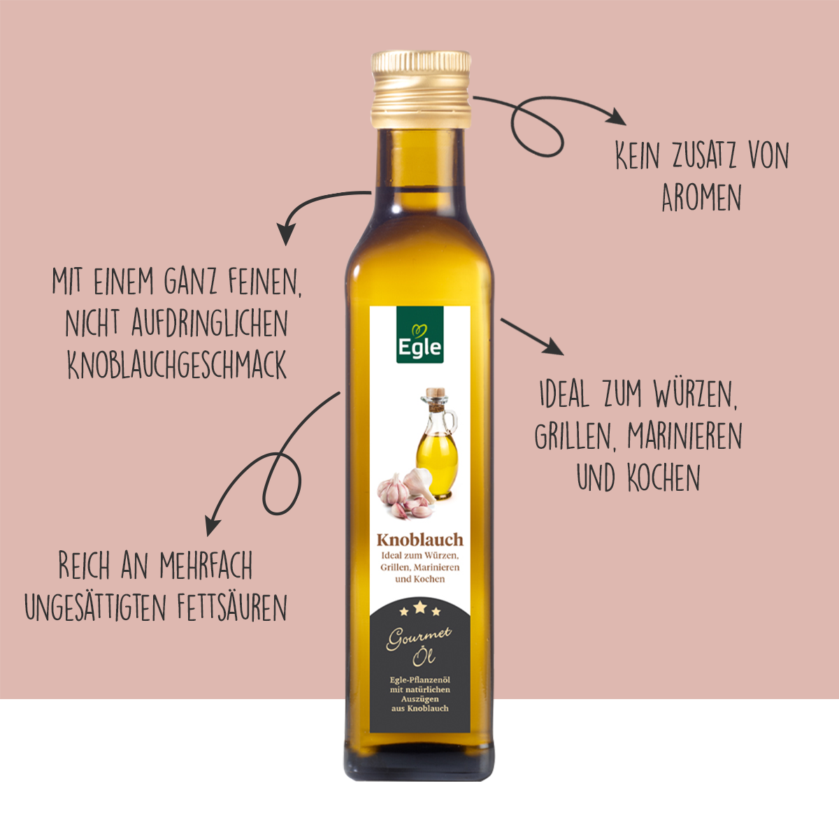 Gourmetöl Knoblauch, 0,25 l