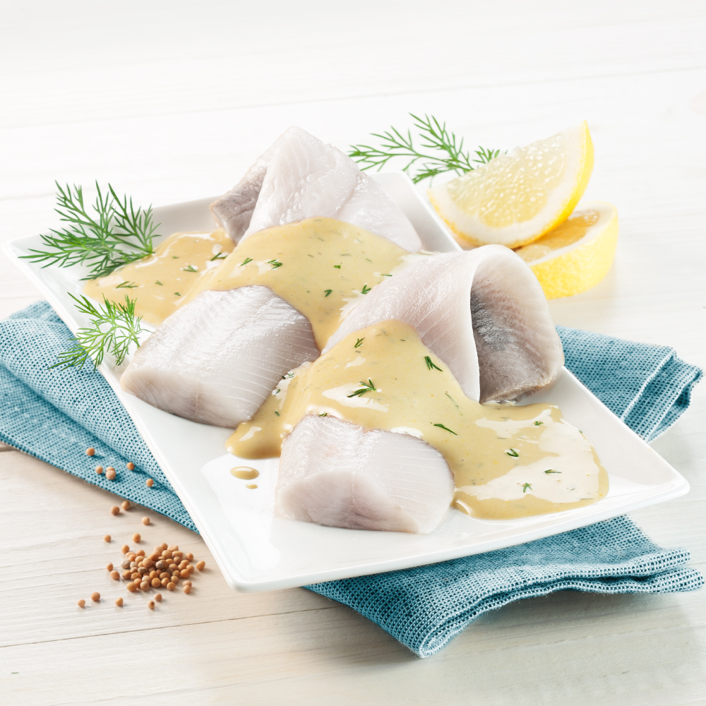 Heringsfilets in Senf-Dill-Sauce, 3 x 190 g