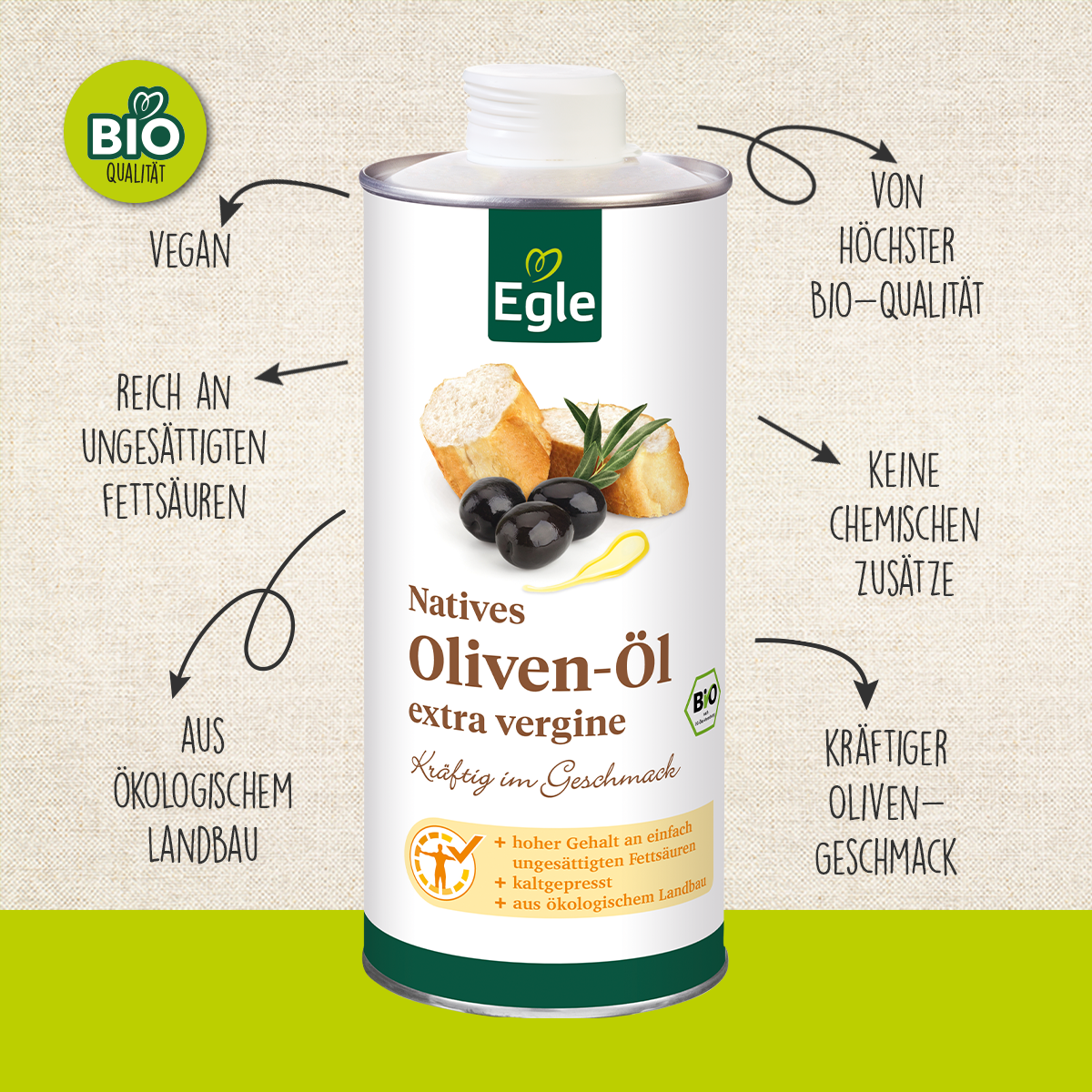 Natives Bio Olivenöl extra vergine 0,75 l