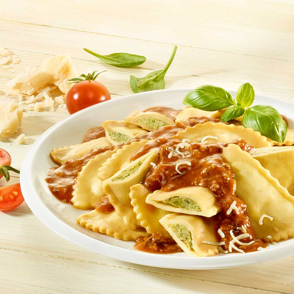 Bio Ravioli in Bolognesesauce, 400 g - Kostprobe