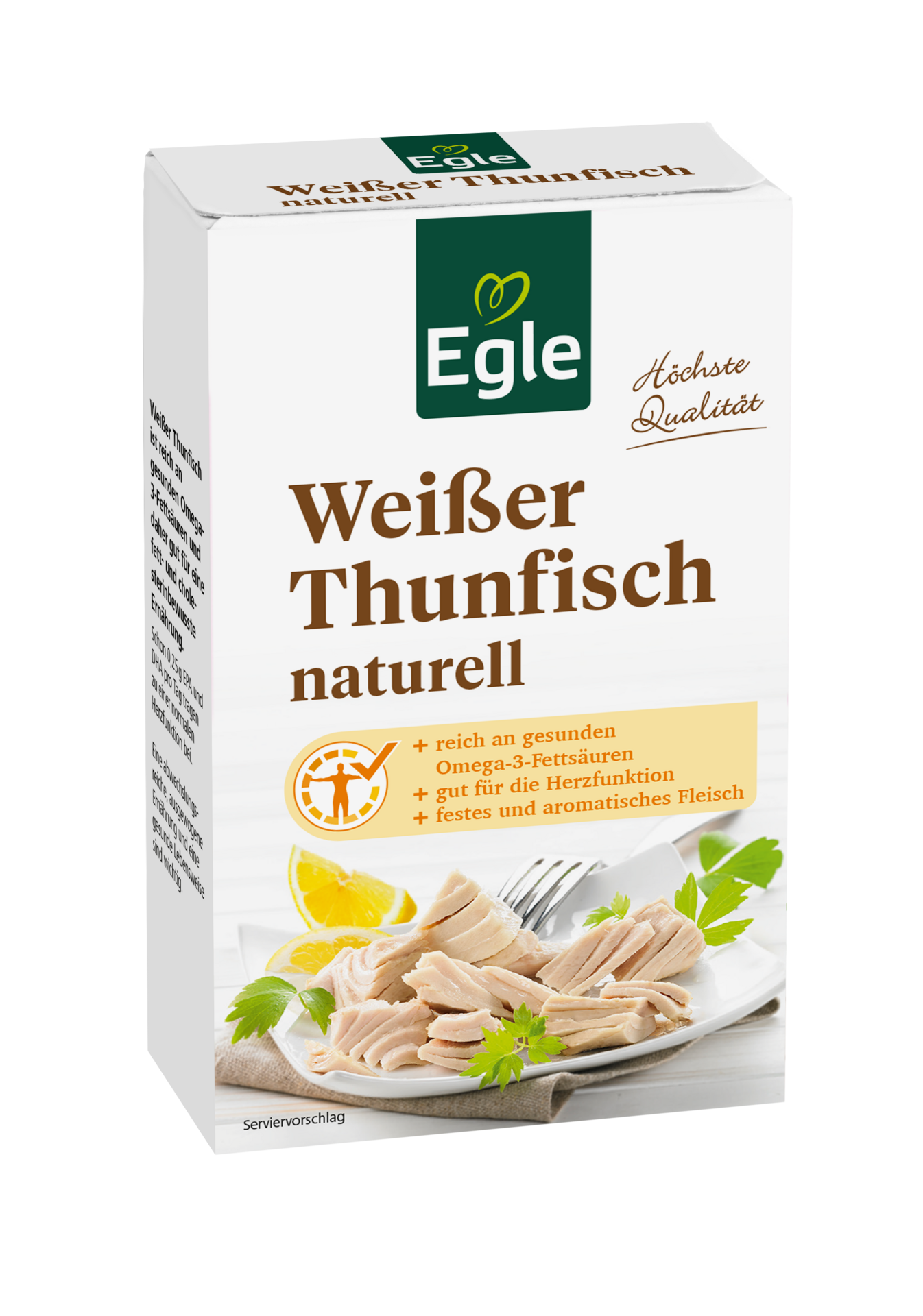 Weißer Thunfisch naturell, 3 x 115 g