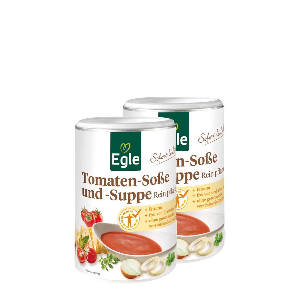 Rein pflanzliche Tomaten-Soße und -Suppe, 2 x 180 g