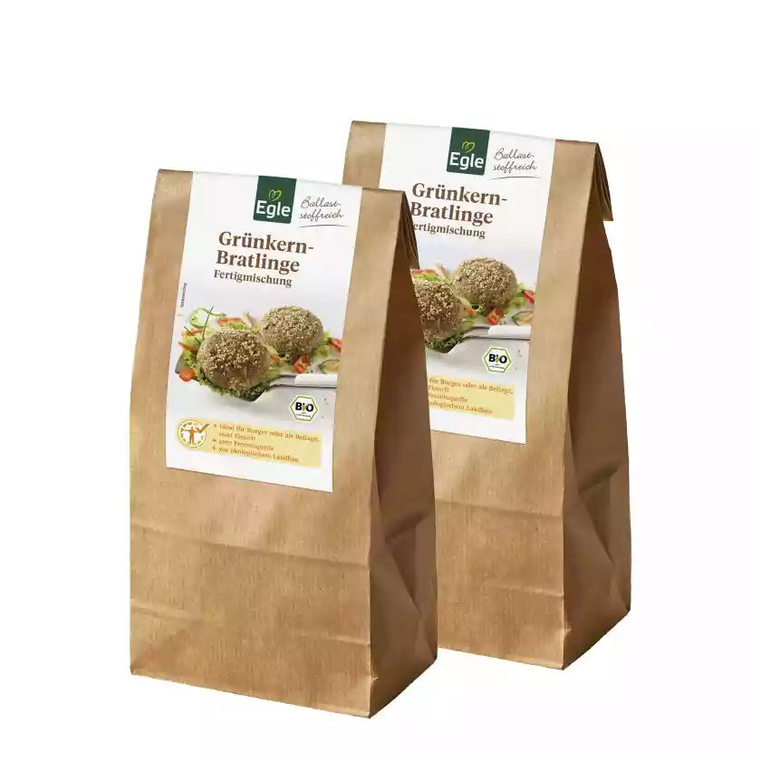 BIO Grünkern-Bratlinge Fertigmischung, 2 x 160 g