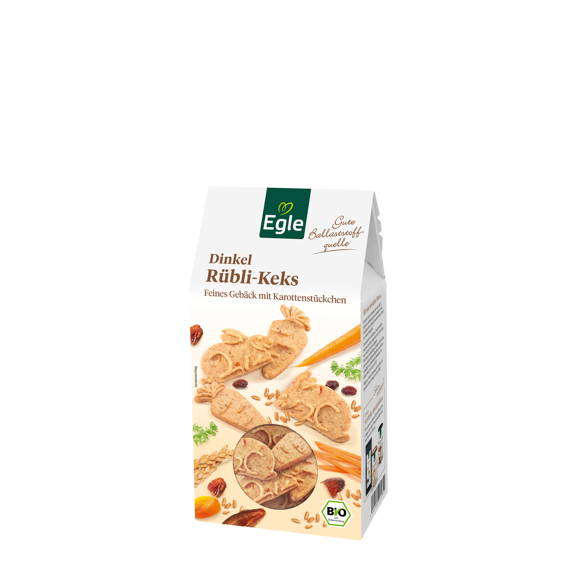 Bio Dinkel-Rübli-Kekse, 150 g