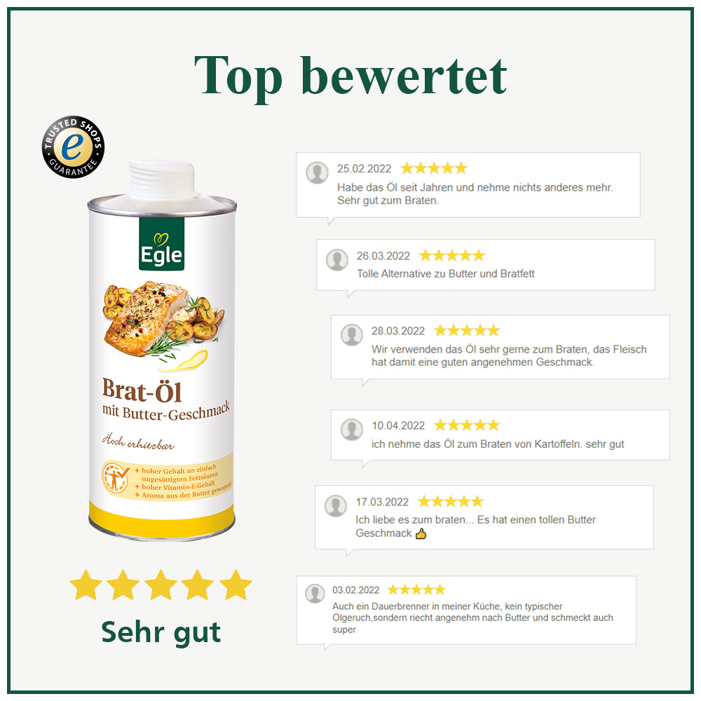 Brat-Öl mit Butter-Geschmack, 0.75 l - Neukunden-Aktion