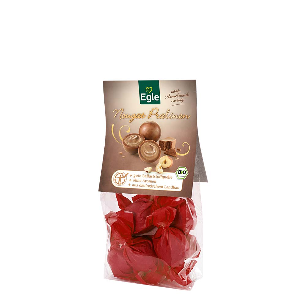 Bio Nougat Pralinen, 75 g
