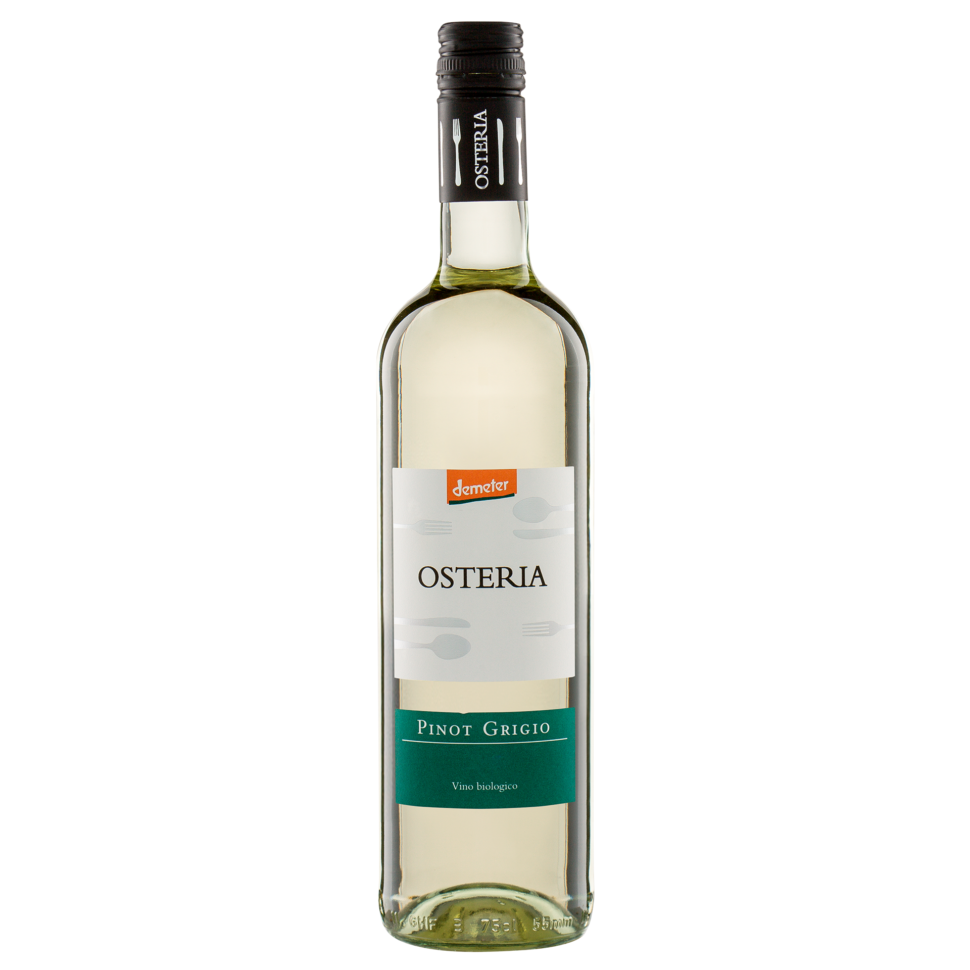Osteria Pinot Grigio IGT - Bio Weißwein aus Italien, 0.75 l