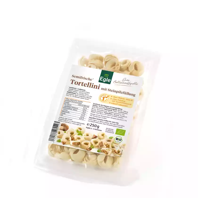 BIO Tortellini mit Steinpilzfüllung, 250 g