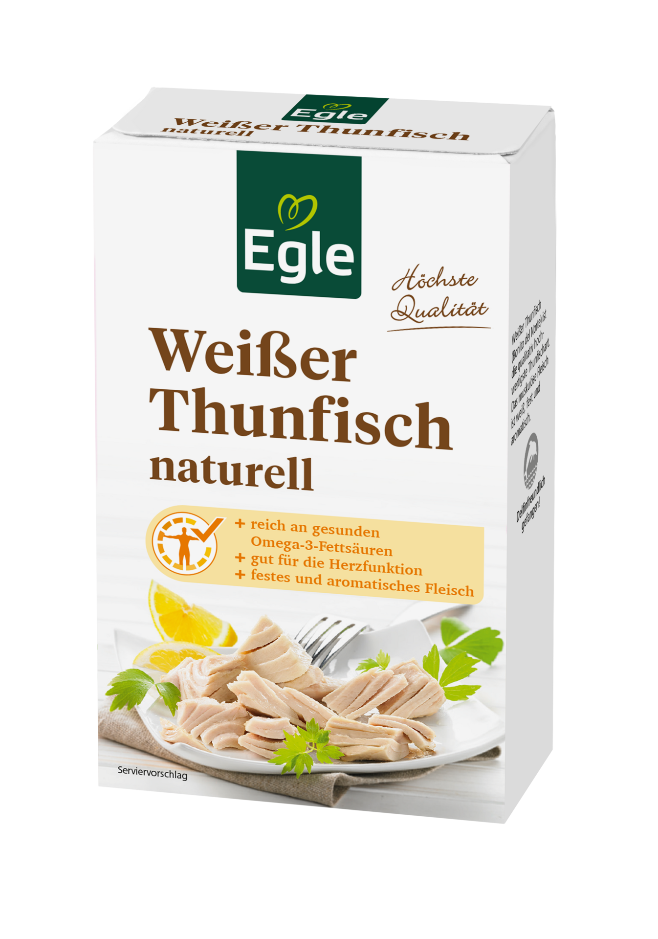 Weißer Thunfisch naturell, 3 x 115 g