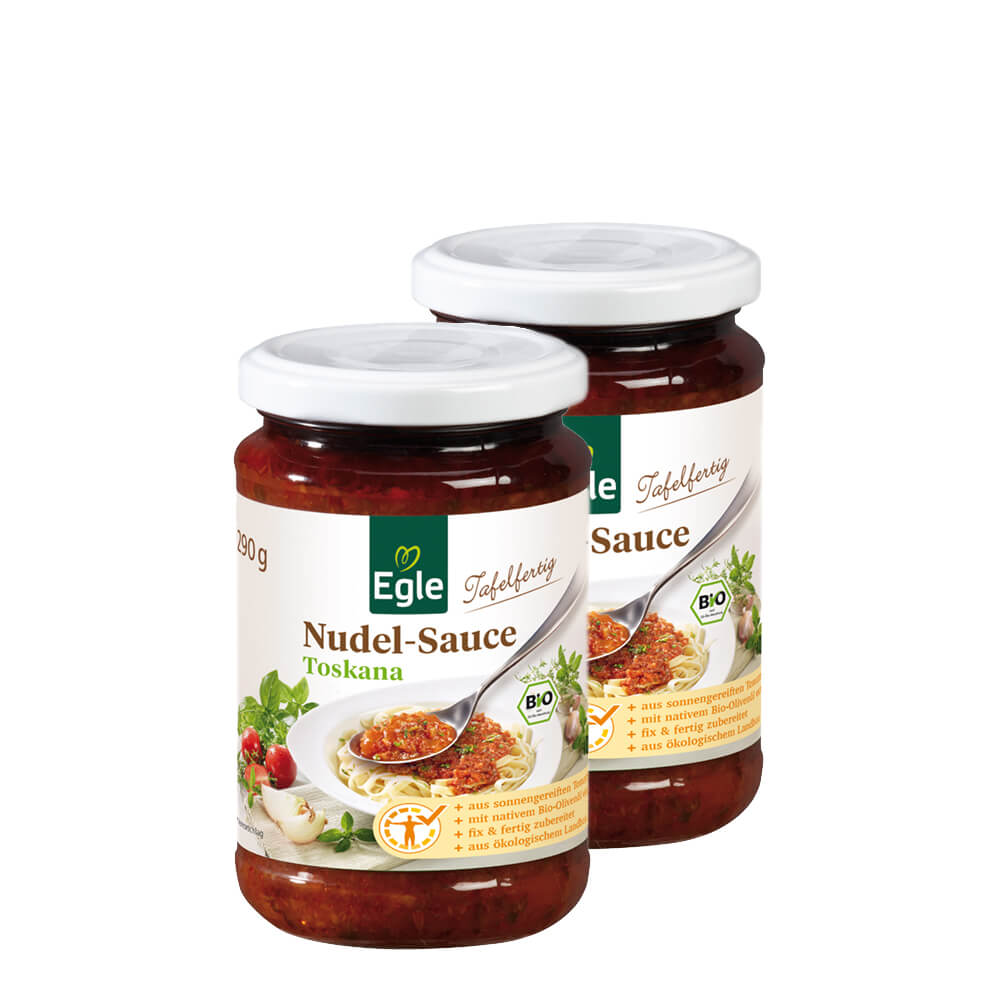 Bio Nudel-Sauce Toskana 2 x 290 g