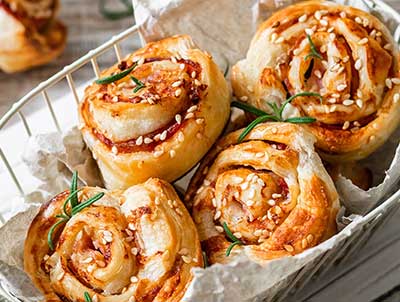 Rezept: Pizzaschnecken Pizzaschnecken