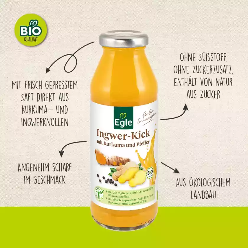 BIO Ingwer-Kick, 4 x 280 g - Aktion