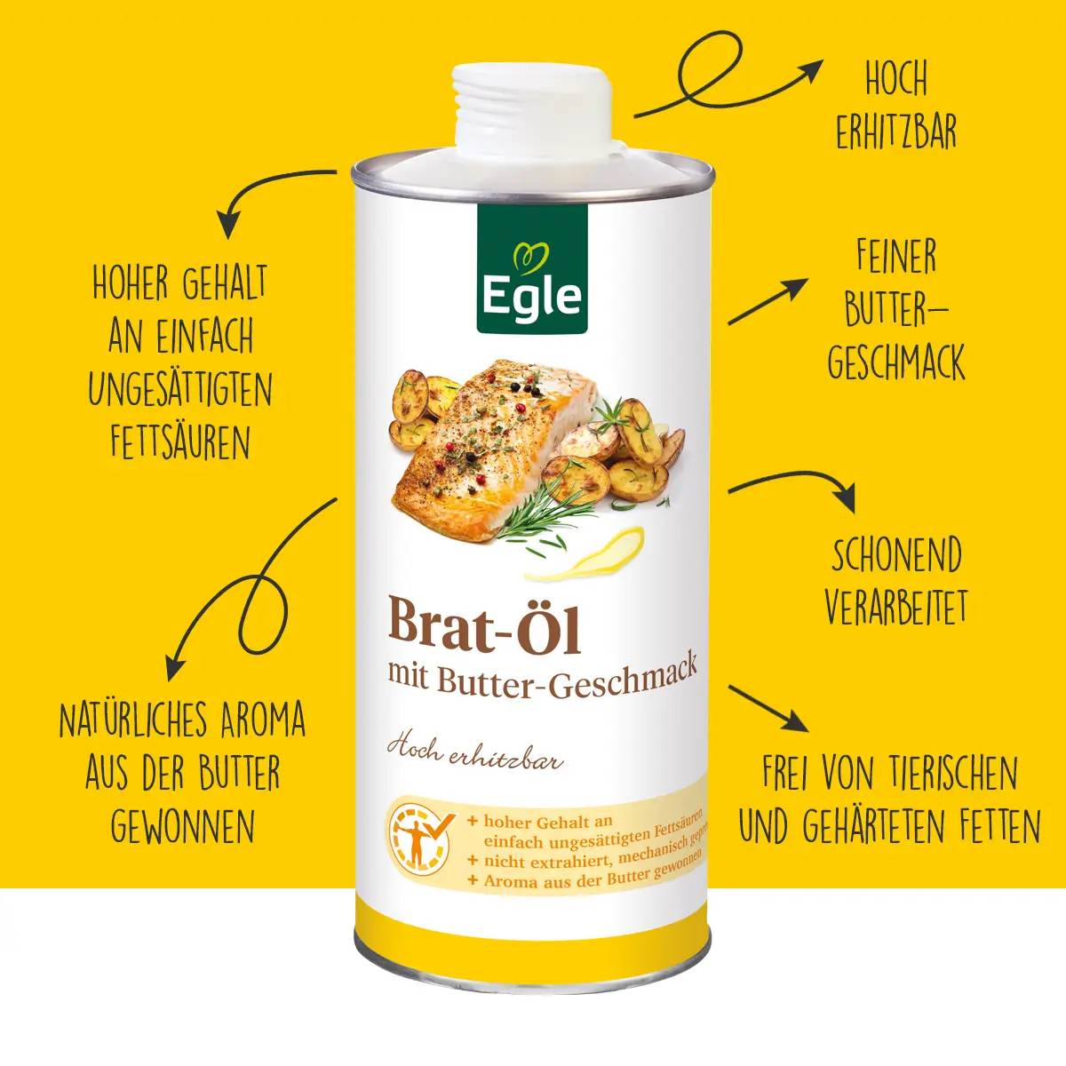 Bratöl mit Buttergeschmack, 0.75 l
