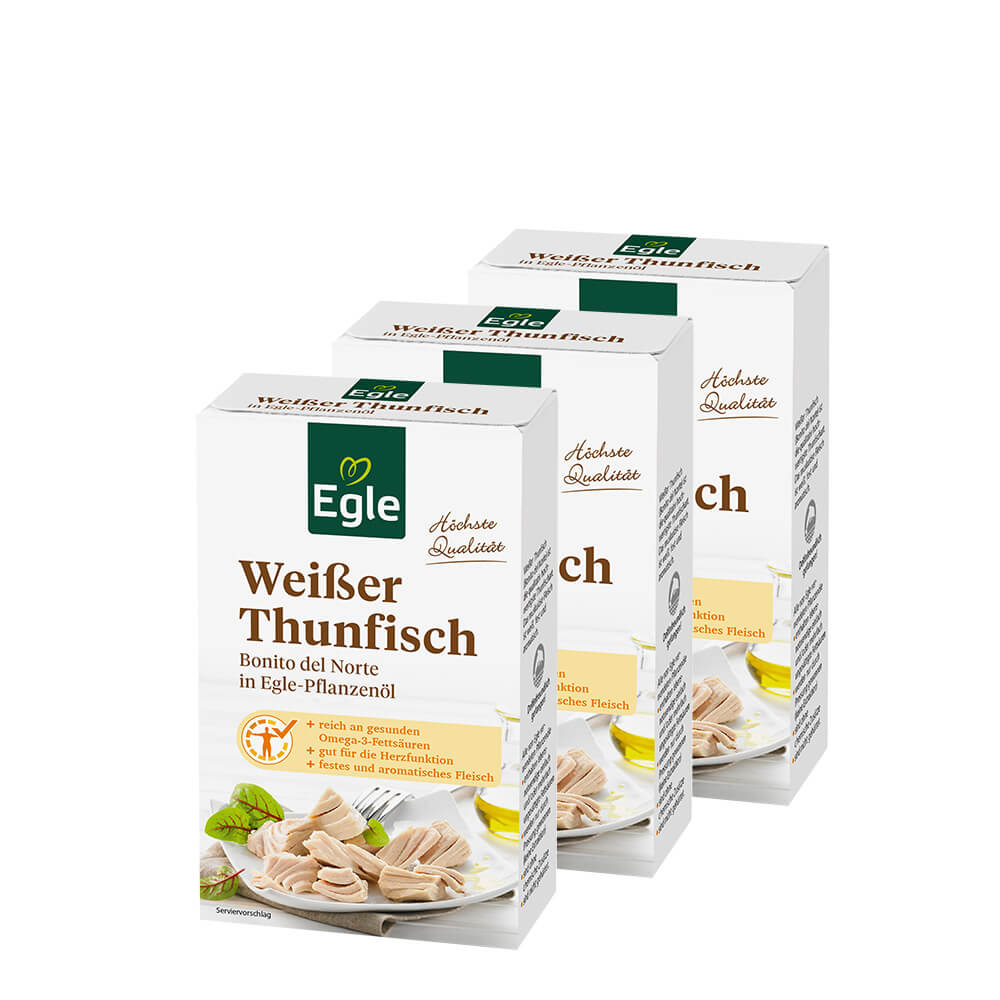 Weißer Thunfisch in Öl, 3 x 115 g