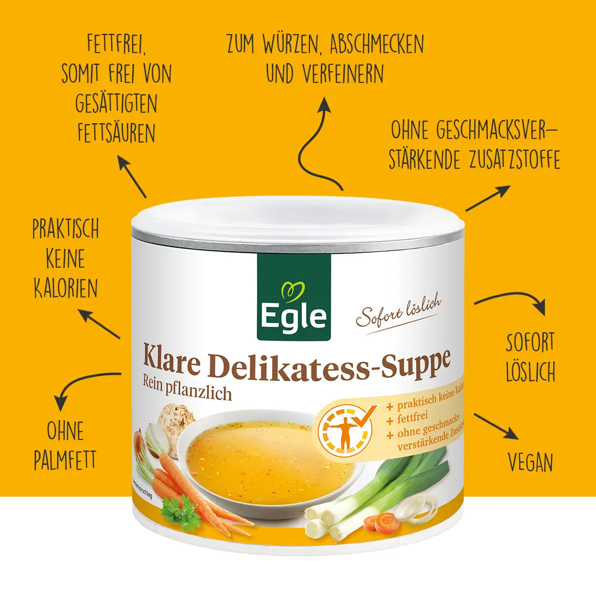 Klare Delikatess-Suppe, 400 g