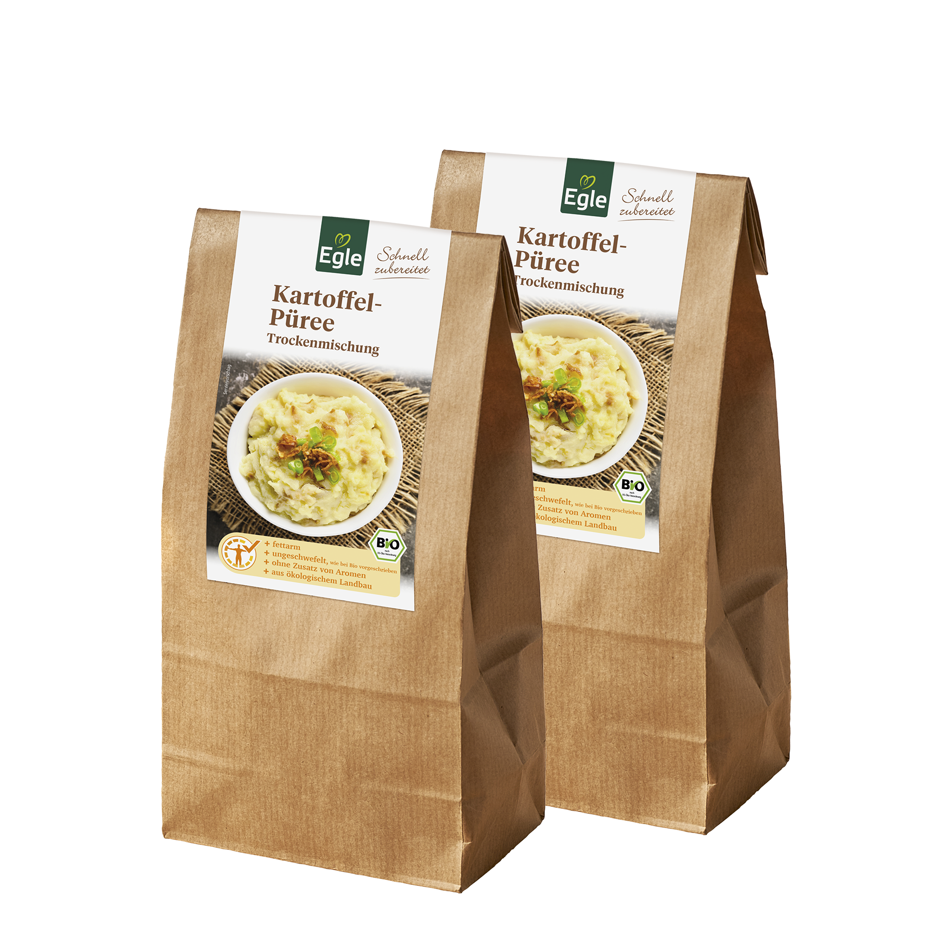 Bio Kartoffel-Püree Trockenmischung, 2 x 150 g