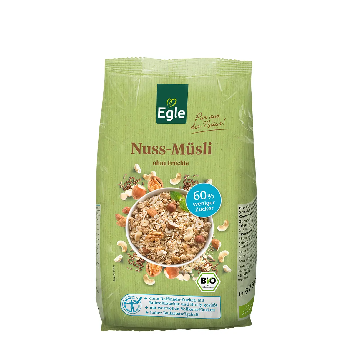 Bio Nuss-Müsli, 375 g