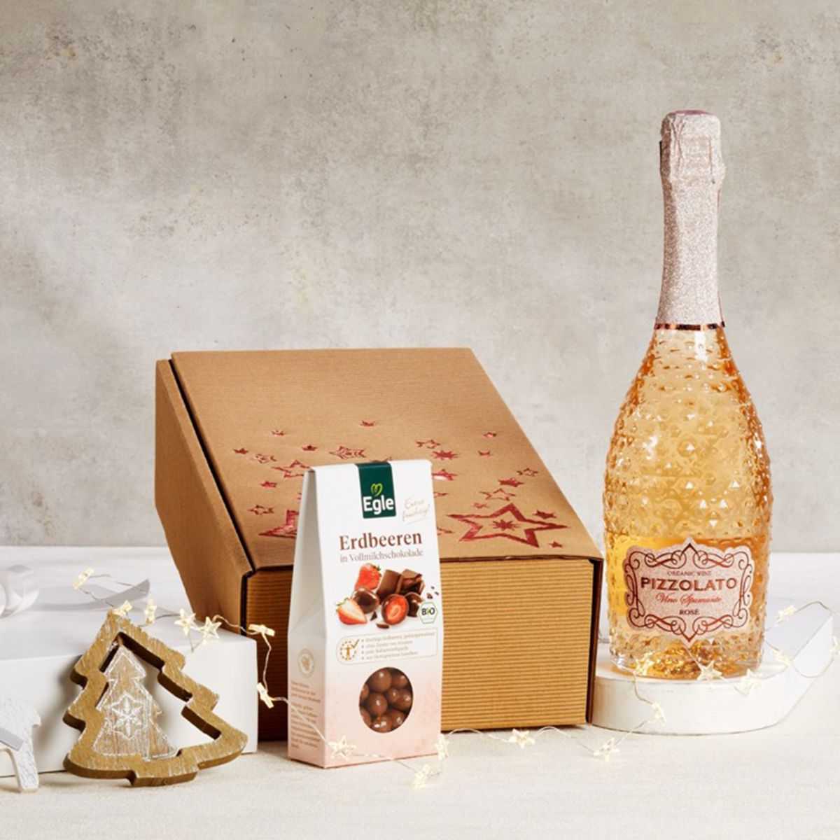 Geschenkpaket "Rosé & Erdbeertraum"