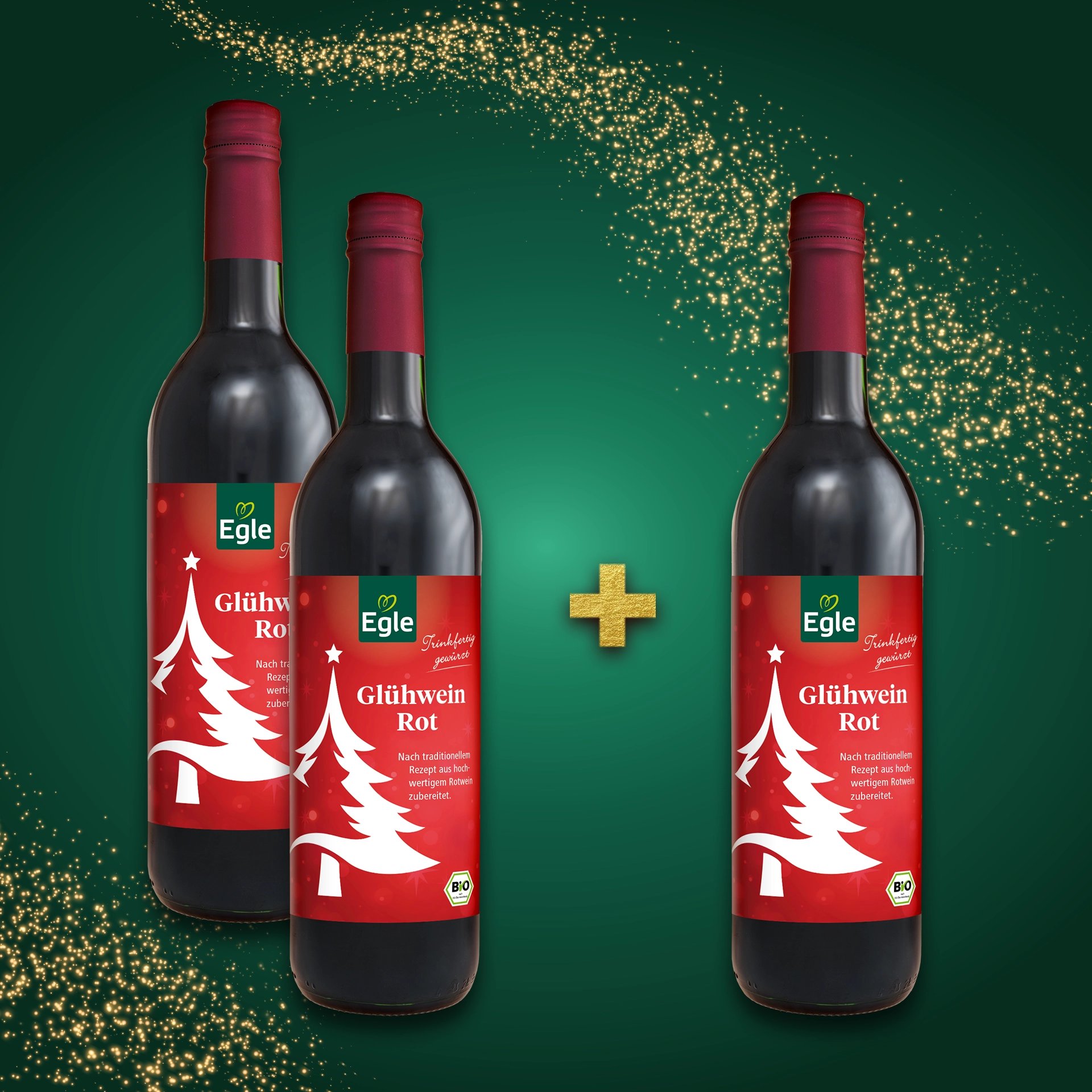 Bio Glühwein rot 2 + 1 Gratis - Adventskalender