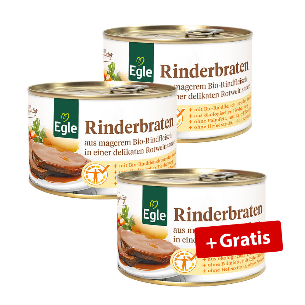Bio Rinderbraten, 2 + 1 Gratis