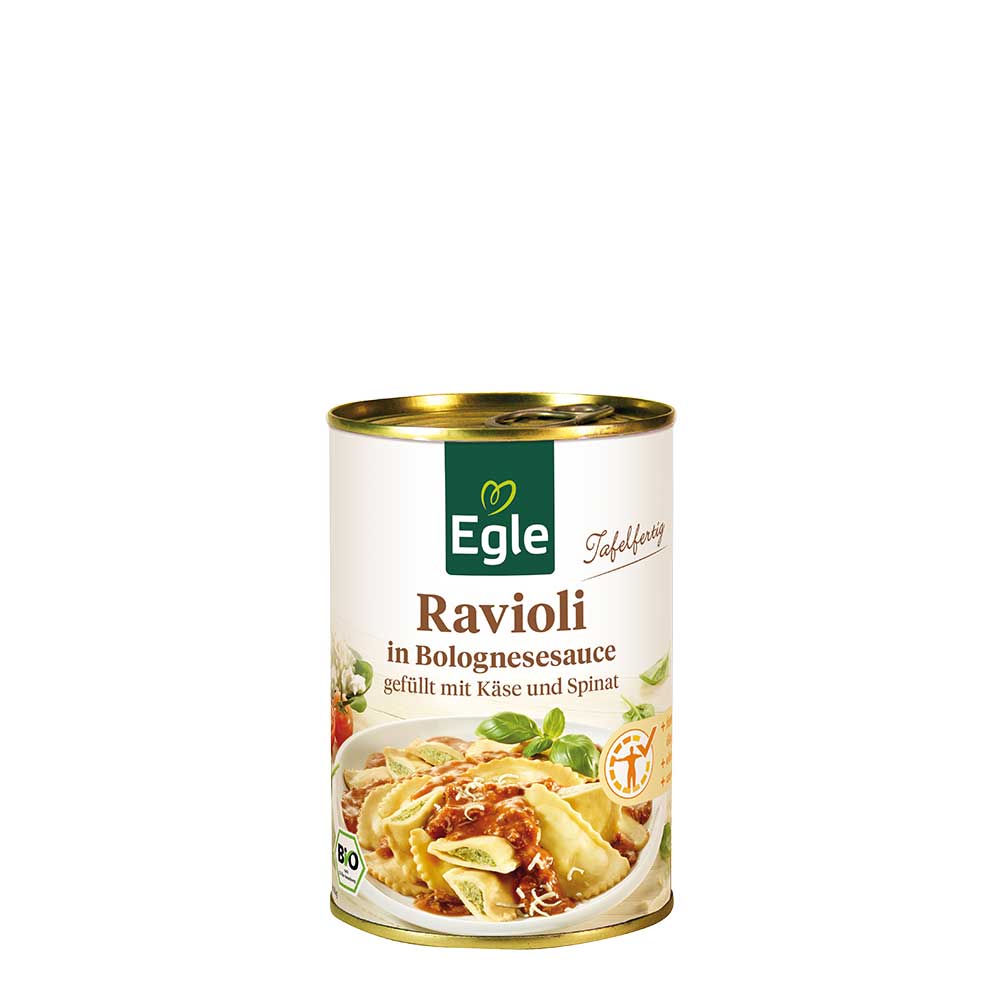 Bio Ravioli in Bolognesesauce, 400 g - Kostprobe