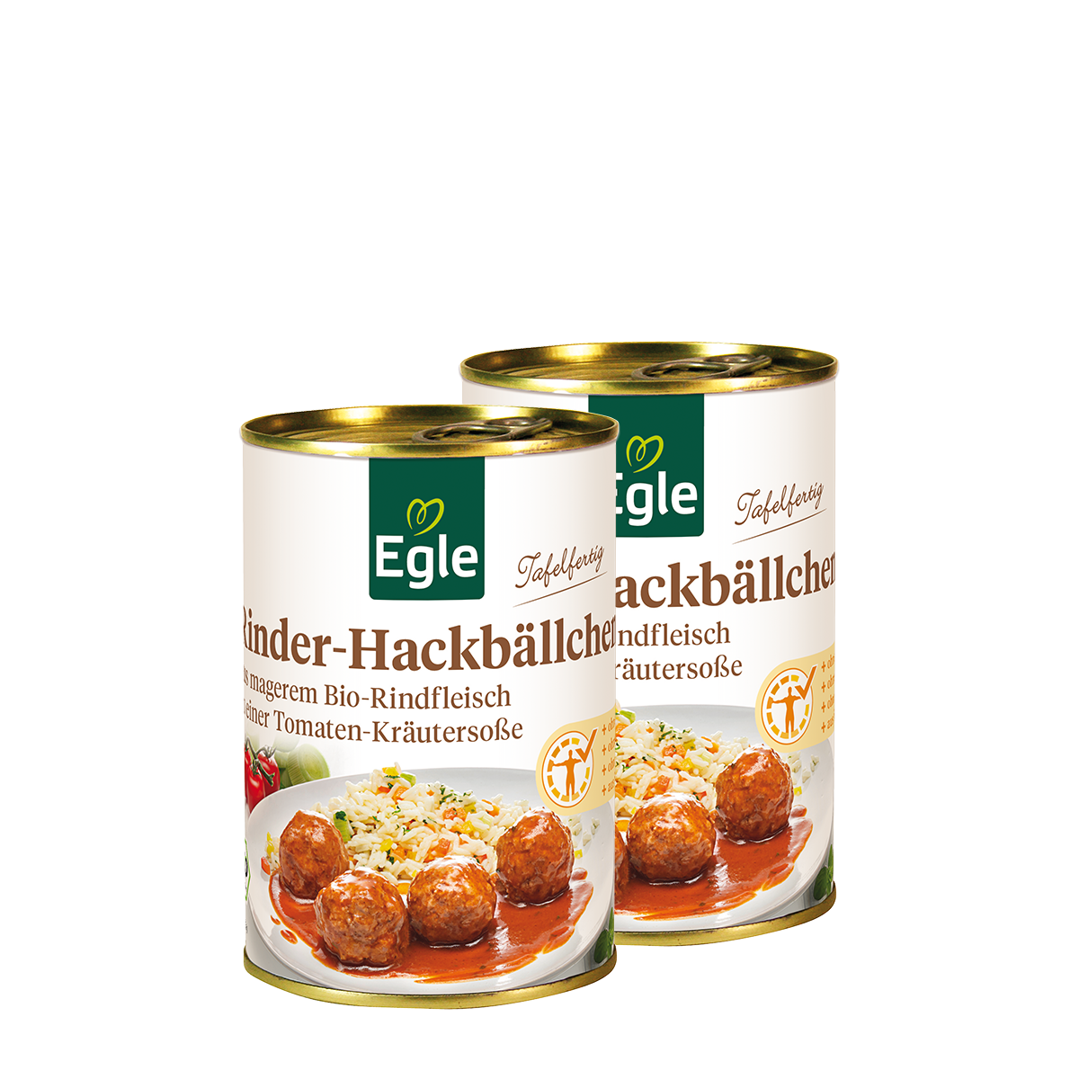 BIO Rinder-Hackbällchen in Tomatensauce, 2 x 400 g