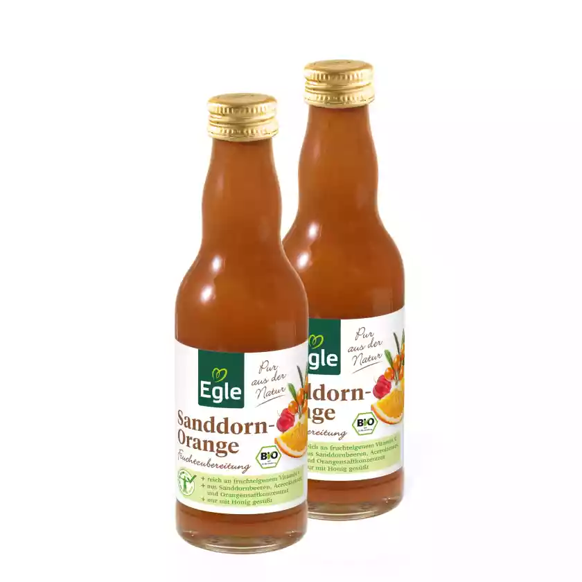 BIO Sanddorn-Orange, 2 x 200 ml