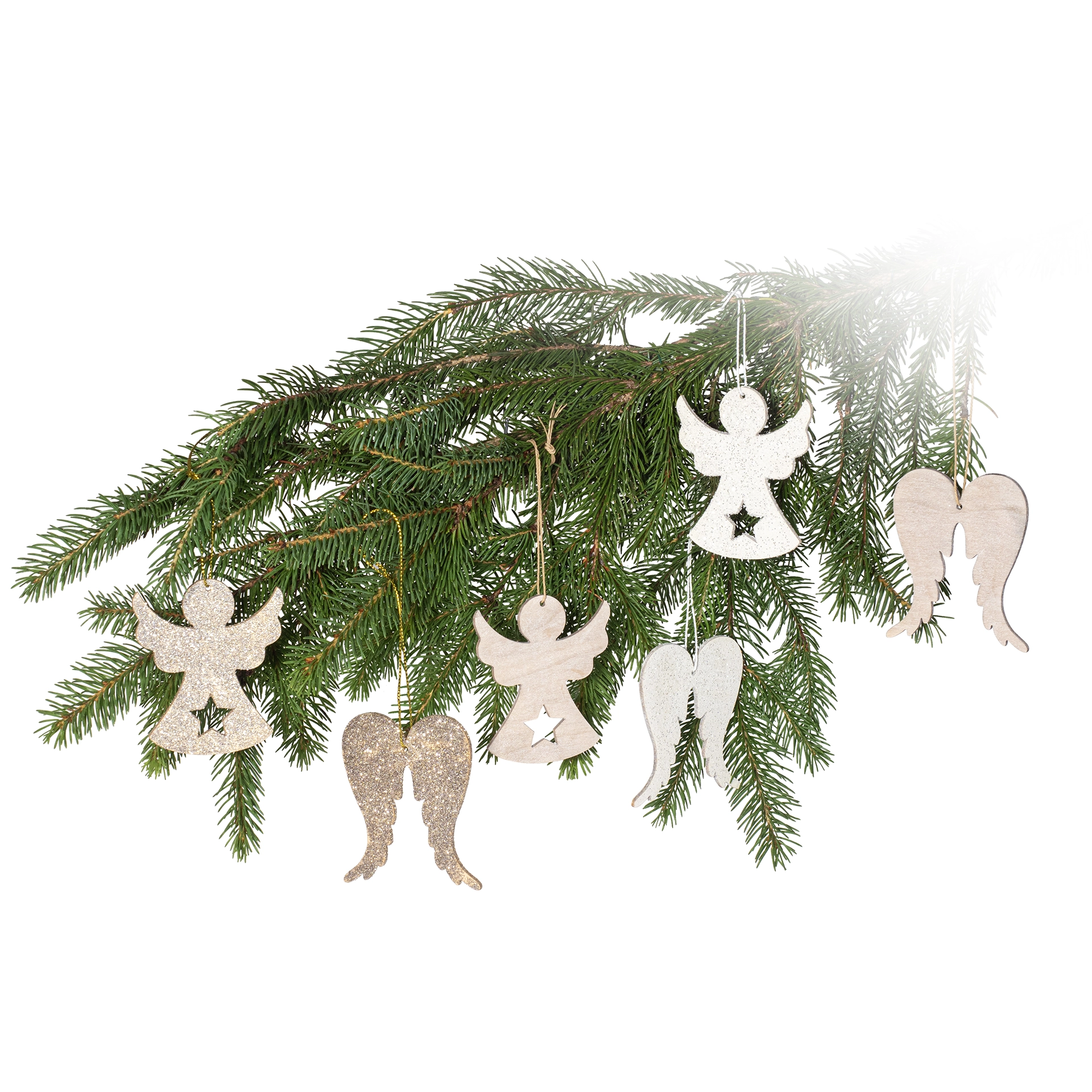 Holz-Engel und -Fluegel