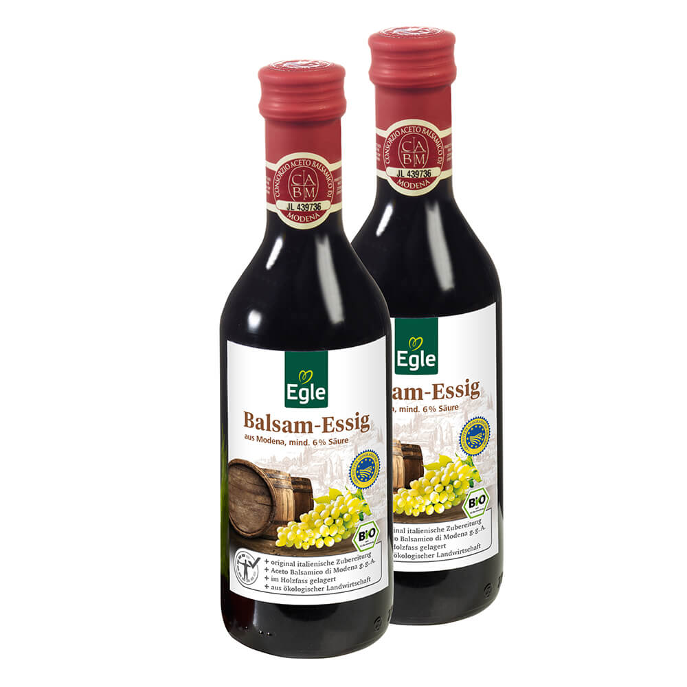Bio Balsamessig Balsamico aus Modena 2 x 0,25 l Bio Balsamessig Balsamico aus Modena 2 x 0,25 l