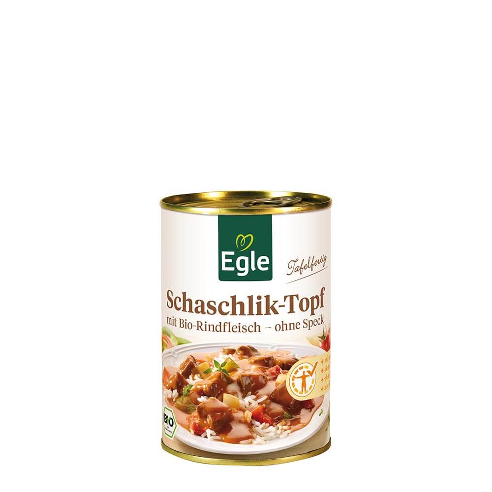 Bio Schaschlik-Topf mit Rindfleisch, 400 g 