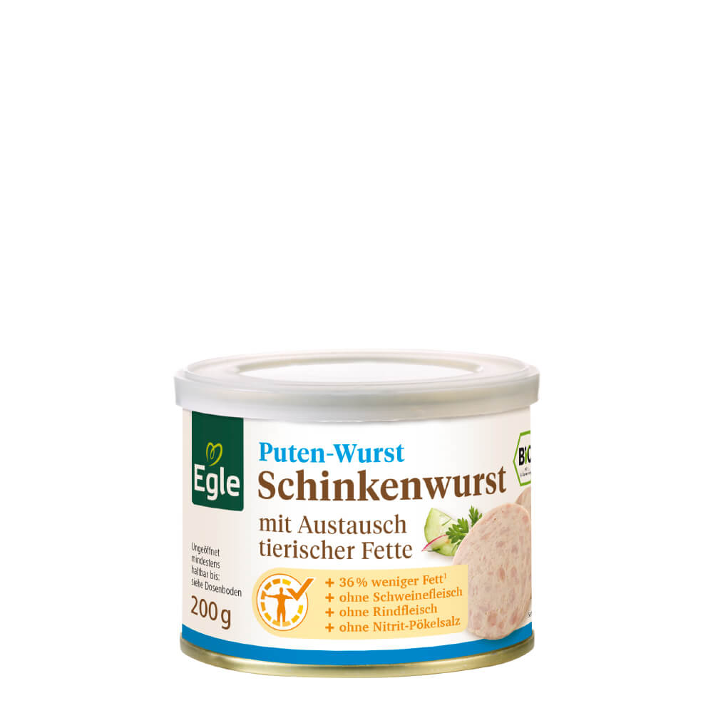 Bio Puten-Schinkenwurst, 200 g