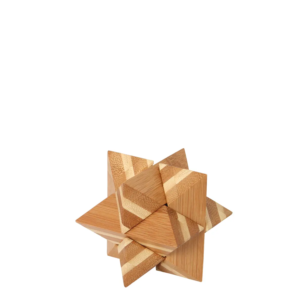 Bambus-Puzzle Stern