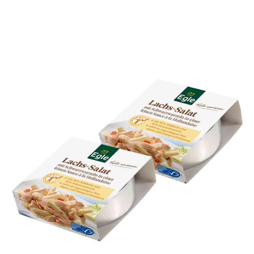 Lachssalat mit Schwarzwurzeln, 2 x 190 g