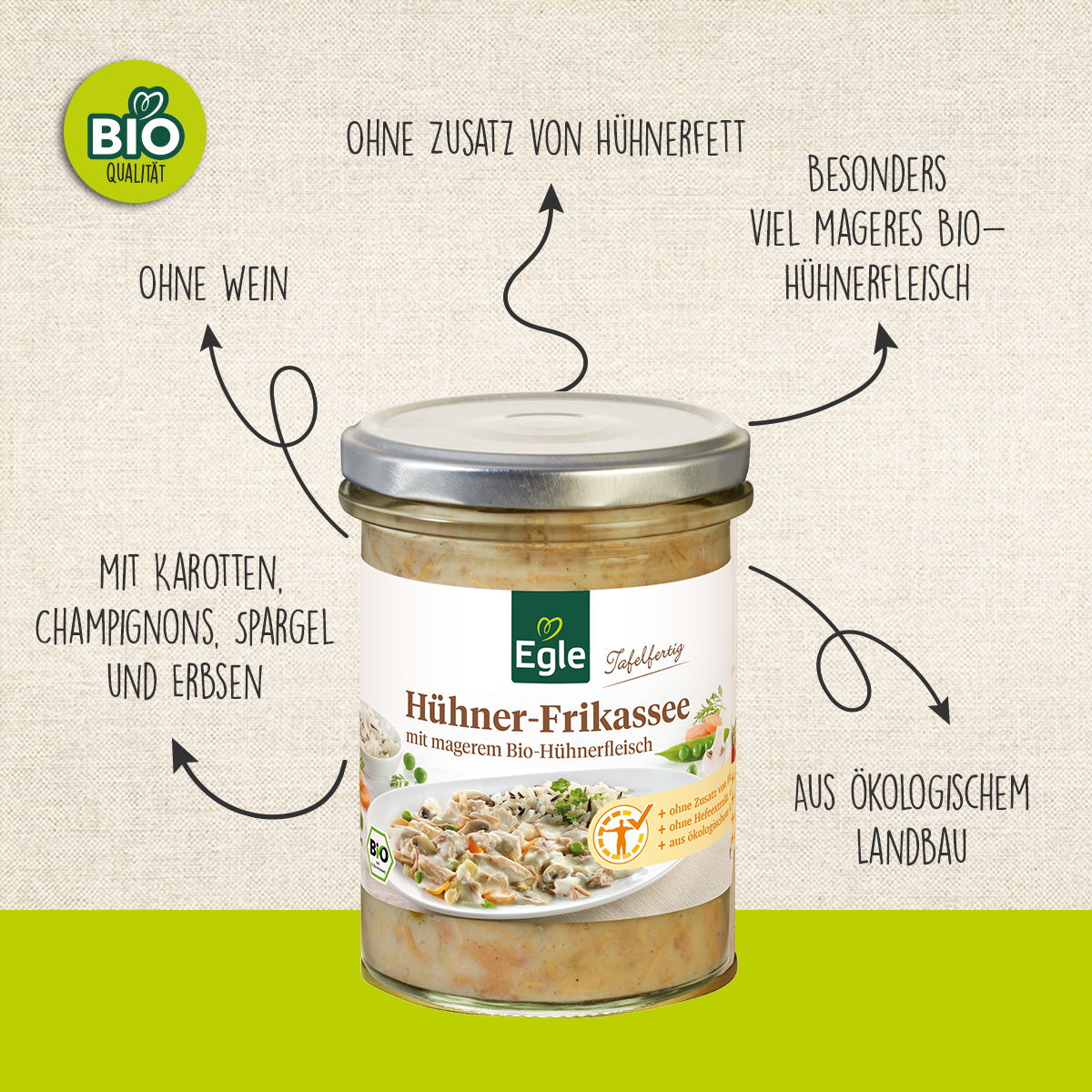 BIO Hühner-Frikassee, 360 g