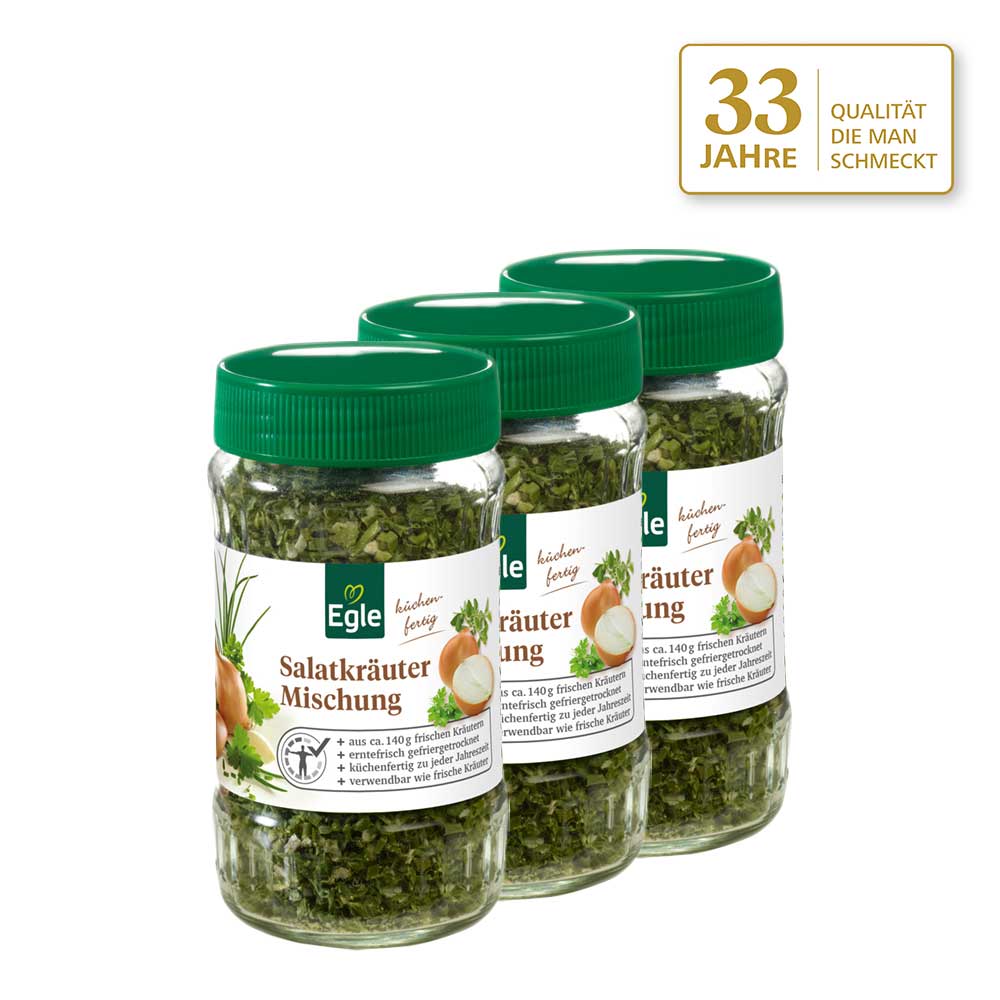 Salatkräuter-Mischung 3 x 20 g - Jubiläums Angebot Salatkräuter-Mischung 3 x 20 g - Jubiläums Angebot
