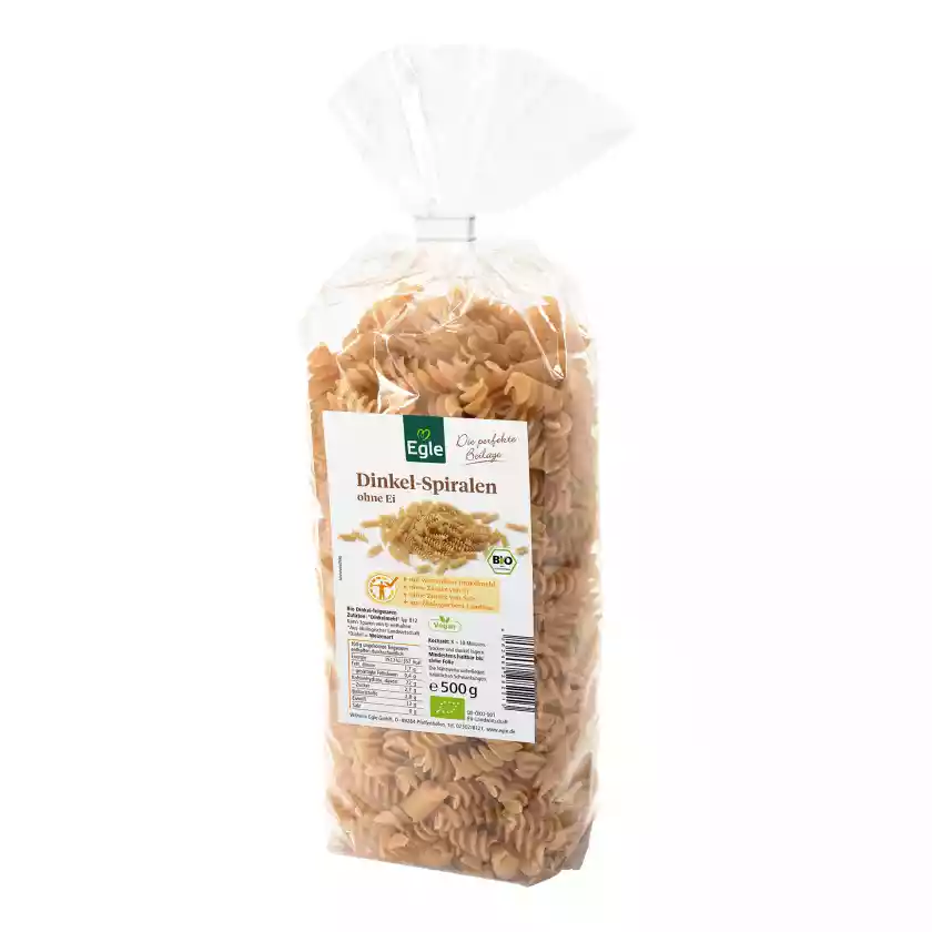 BIO Dinkel-Spiralnudeln, 500 g