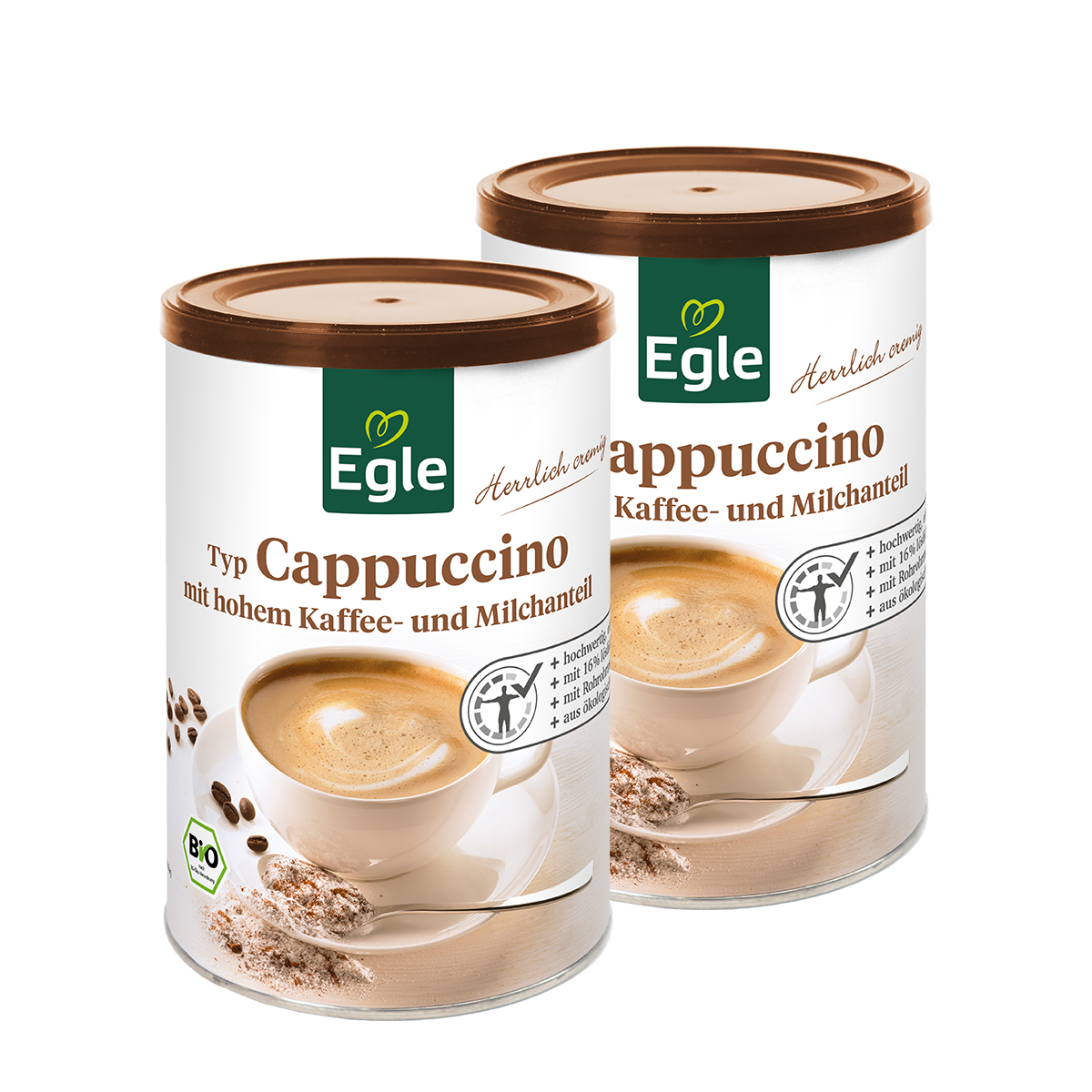 BIO Typ Cappuccino, 2 x 200 g