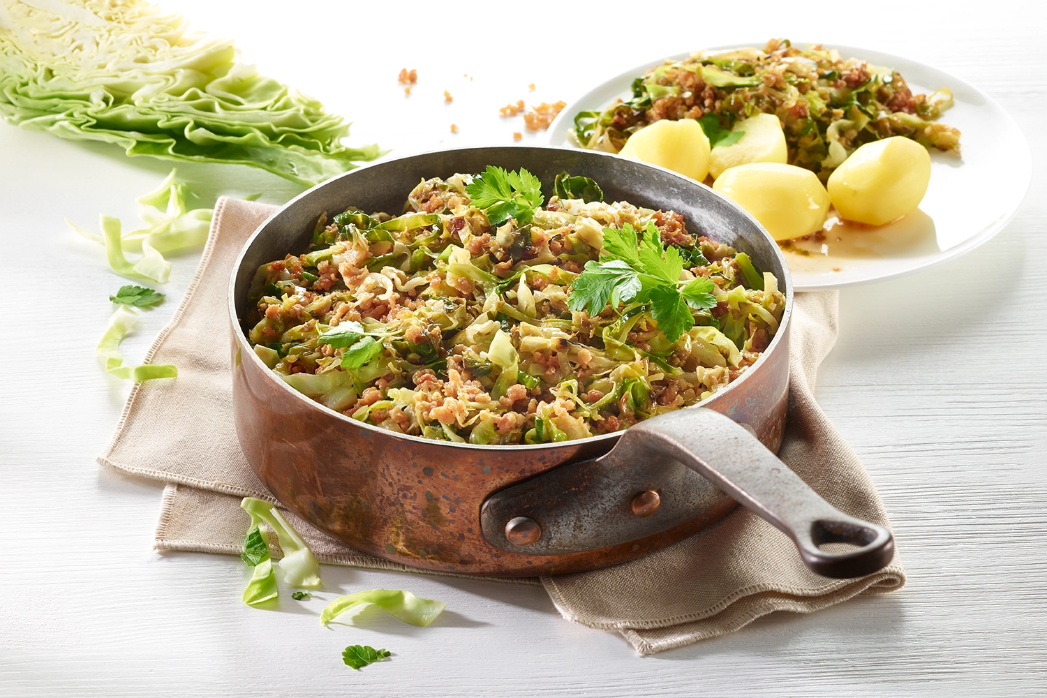 Rezept: Schmorkohl mit vegetarischem Hack
